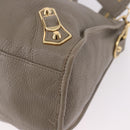 BALENCIAGA Classic Metallic Edge City Bag 2way Beige 390154 Auth 185406SAM-16