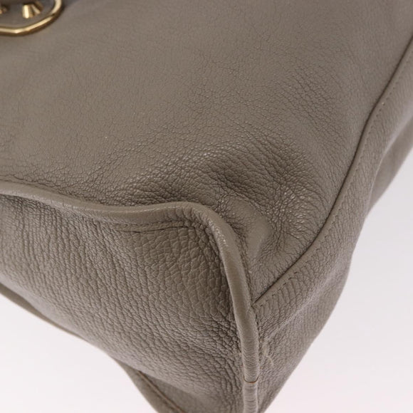 BALENCIAGA Classic Metallic Edge City Bag 2way Beige 390154 Auth 185406SAM