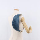 CHANEL Chain Shoulder Bag Lamb Skin Blue Gold CC Auth 185410SAM-20
