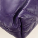 CHANEL Chanel 22 Mini Matelasse Chain Bag Calf Skin 2way Purple CC Auth 185411SM-15