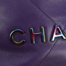 CHANEL Chanel 22 Mini Matelasse Chain Bag Calf Skin 2way Purple CC Auth 185411SM-17