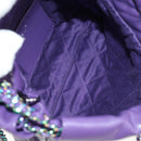 CHANEL Chanel 22 Mini Matelasse Chain Bag Calf Skin 2way Purple CC Auth 185411SM-20