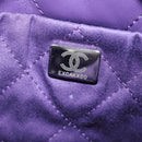 CHANEL Chanel 22 Mini Matelasse Chain Bag Calf Skin 2way Purple CC Auth 185411SM-24