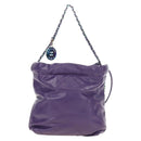 CHANEL Chanel 22 Mini Matelasse Chain Bag Calf Skin 2way Purple CC Auth 185411SM-3