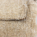 FENDI Mamma Baguette Shoulder Bag Beads Ivory Silver Auth 185413V-15