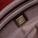 FENDI Mamma Baguette Shoulder Bag Beads Ivory Silver Auth 185413V-22
