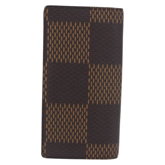 LOUIS VUITTON Damier Ebene Giant LV × NIGO Portefeuille Braza Auth 185414SAV