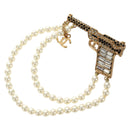 CHANEL Brooch metal Gold Tone CC Auth 185416SM-1