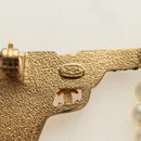 CHANEL Brooch metal Gold Tone CC Auth 185416SM-13