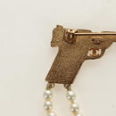 CHANEL Brooch metal Gold Tone CC Auth 185416SM-8