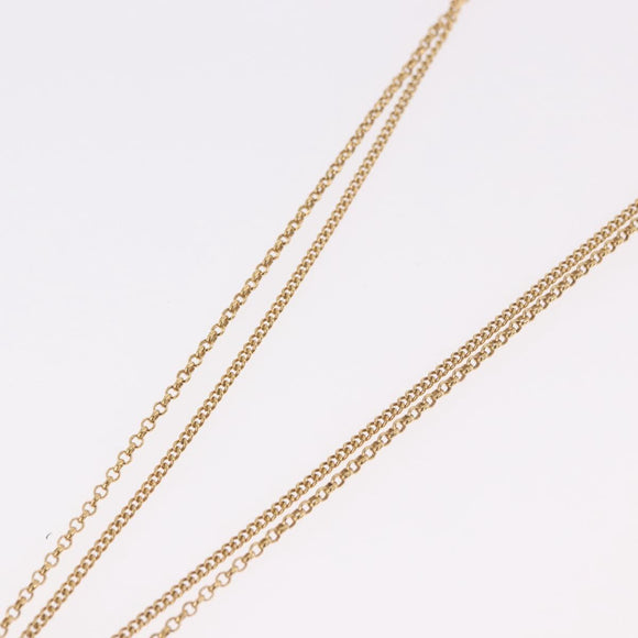 LOUIS VUITTON LV Padlock Necklace metal Gold M01593 LV Auth 185417SAM