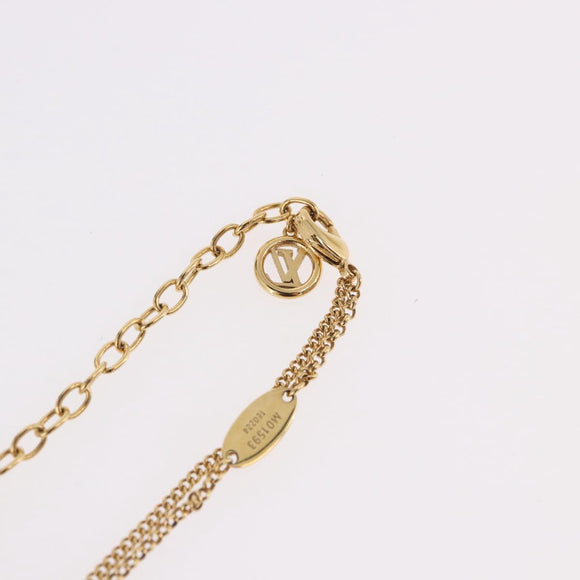 LOUIS VUITTON LV Padlock Necklace metal Gold M01593 LV Auth 185417SAM