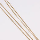 LOUIS VUITTON LV Padlock Necklace metal Gold M01593 LV Auth 185417SAM-6