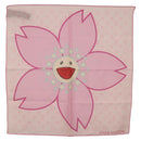 LOUIS VUITTON Monogram Cherry LVxTM Carre 55 Scarf Pink M96088 LV Auth 185418SM-1