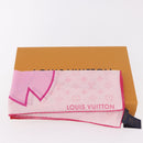 LOUIS VUITTON Monogram Cherry LVxTM Carre 55 Scarf Pink M96088 LV Auth 185418SM-12