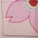 LOUIS VUITTON Monogram Cherry LVxTM Carre 55 Scarf Pink M96088 LV Auth 185418SM-4