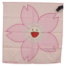 LOUIS VUITTON Monogram Cherry LVxTM Carre 55 Scarf Pink M96088 LV Auth 185418SM-6