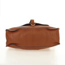 Chloe Marcie Hand Bag Leather 2way Brown Gold Auth 185421V-5