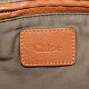 Chloe Marcie Hand Bag Leather 2way Brown Gold Auth 185421V-26