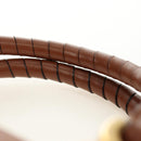 Chloe Marcie Hand Bag Leather 2way Brown Gold Auth 185421V-14