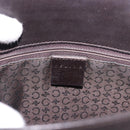 CELINE Chain Shoulder Bag Knitted Fabrics Beige Gold Auth 185422A-19