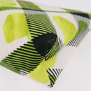 BURBERRY Shoulder Bag Canvas Green Silver Auth 185423A-14