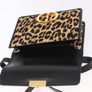 Christian Dior 30 Montaigne Shoulder Bag Harako leather Brown Gold Auth 185424SM-16