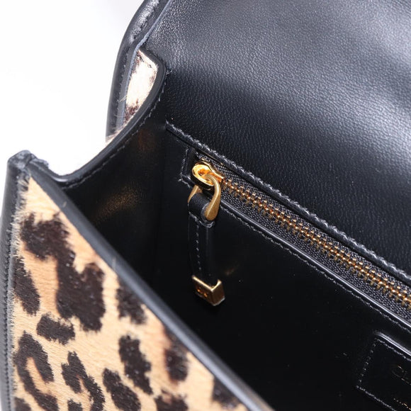 Christian Dior 30 Montaigne Shoulder Bag Harako leather Brown Gold Auth 185424SM