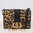 Christian Dior 30 Montaigne Shoulder Bag Harako leather Brown Gold Auth 185424SM-26