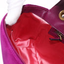 GUCCI GG Marmont Chain Shoulder Bag Velor Purple Gold 443496 Auth 185426M-19