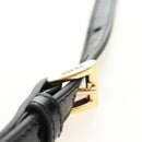 PRADA Bonnie Shoulder Bag Leather Black Gold Auth 185427SM-15
