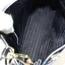 PRADA Bonnie Shoulder Bag Leather Black Gold Auth 185427SM-10