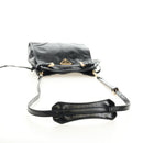 PRADA Bonnie Shoulder Bag Leather Black Gold Auth 185427SM-7