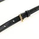 PRADA Bonnie Shoulder Bag Leather Black Gold Auth 185427SM-9