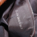 FENDI Mamma Baguette Shoulder Bag Harako leather Brown Silver Auth 185431SAV-25