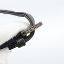 FENDI Mamma Baguette Shoulder Bag Cotton Jersey Black Silver Auth 185434V-10