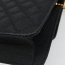 CHANEL Matelasse 25 Chain Shoulder Bag Denim Black Gold CC Auth 185437SAM-15