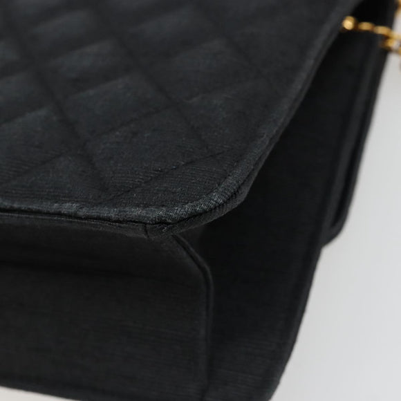 CHANEL Matelasse 25 Chain Shoulder Bag Denim Black Gold CC Auth 185437SAM