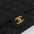 CHANEL Matelasse 25 Chain Shoulder Bag Denim Black Gold CC Auth 185437SAM-17
