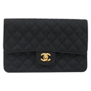 CHANEL Matelasse 25 Chain Shoulder Bag Denim Black Gold CC Auth 185437SAM-13