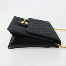 CHANEL Matelasse 25 Chain Shoulder Bag Denim Black Gold CC Auth 185437SAM-3