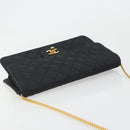 CHANEL Matelasse 25 Chain Shoulder Bag Denim Black Gold CC Auth 185437SAM-6