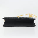CHANEL Matelasse 25 Chain Shoulder Bag Denim Black Gold CC Auth 185437SAM-5