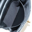 CHANEL Matelasse Chain Shoulder Pouch Lamb Skin 2way Black CC Auth 185439SAM-24