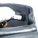CHANEL Matelasse Chain Shoulder Pouch Lamb Skin 2way Black CC Auth 185439SAM-25