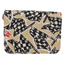 CHANEL Chain Shoulder Pouch Mini Matelasse 12 Satin Beige Gold CC Auth 185440M-2