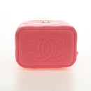 CHANEL Chain Vanity Shoulder Bag Lamb Skin Pink Gold CC Auth 185442SAM-6