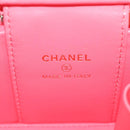 CHANEL Chain Vanity Shoulder Bag Lamb Skin Pink Gold CC Auth 185442SAM-25