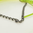 BALENCIAGA Chain Le Cagole Mini Bag Leather 2way Green Silver Auth 185444M-7