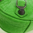 BALENCIAGA Chain Le Cagole Mini Bag Leather 2way Green 695814 Auth 185445M-16